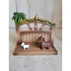 Roman inc nativity scene backdrop animal sheep Xmas decor‎ figure